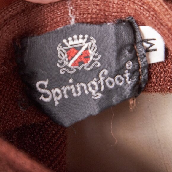 1960s Brown Springfoot Cardigan Sweater - Picture 4 of 11